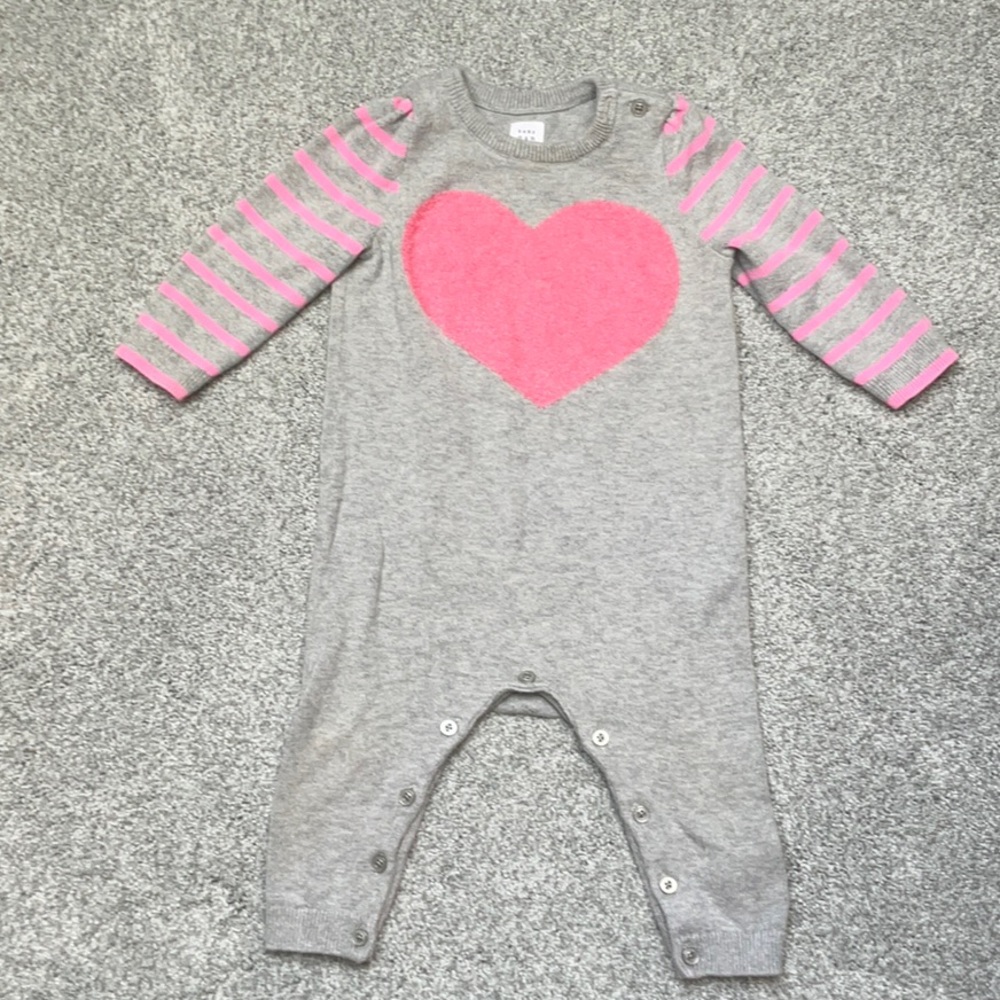 BabyGap One-Piece Outfit 6-12 months - Pink & Gray